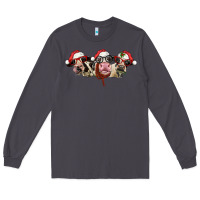 Smoke christmas holstein cows Long Sleeve Tee - LillyAllenDesigns