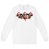 White christmas holstein cows Long Sleeve Tee - LillyAllenDesigns