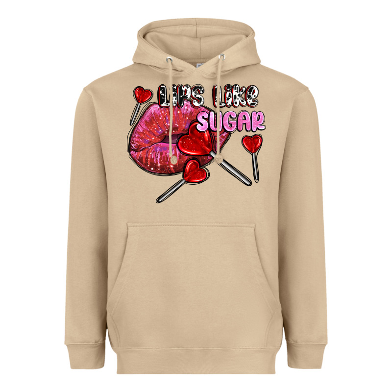 Lips Like Sugar Olivia Heavyweight Hoodie by OliviaCreatesArt | Teevron