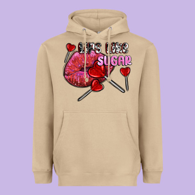 Lips Like Sugar Olivia Heavyweight Hoodie Designed By Oliviacreatesart