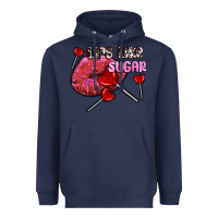 Navy lips like sugar olivia Heavyweight Hoodie - OliviaCreatesArt
