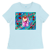 Baby Blue sugar with love Ladies Tee - AdoDesignShop