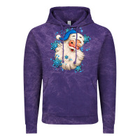 Cloud Purple winter christmas santa claus Vintage Hoodie - MaliasSmallBusiness