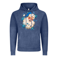 Vintage Denim winter christmas santa claus Vintage Hoodie - MaliasSmallBusiness