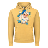 Vintage Mustard winter christmas santa claus Vintage Hoodie - MaliasSmallBusiness