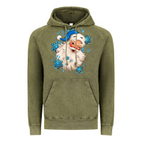 Vintage Olive winter christmas santa claus Vintage Hoodie - MaliasSmallBusiness