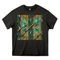 Asphalt aztec and arrow Heavy Core Tee - BundleAndBundleShop