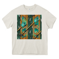 Cream aztec and arrow Heavy Core Tee - BundleAndBundleShop