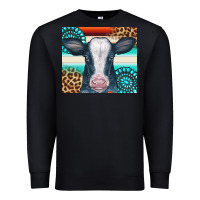 Black Cow Tumbler Premium Sweatshirt - CowCowDesign