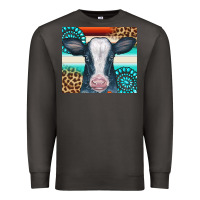 Smoke Cow Tumbler Premium Sweatshirt - CowCowDesign