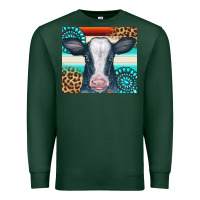 Sports Green Cow Tumbler Premium Sweatshirt - CowCowDesign