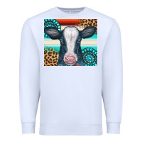 White Cow Tumbler Premium Sweatshirt - CowCowDesign