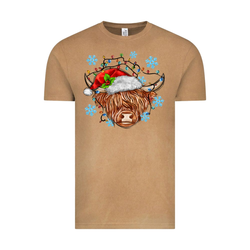 Christmas Cow Vintage Tee by MaliasSmallBusiness | Teevron