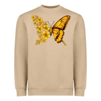 Mushroom childhood cancer butterfly Heavyweight Sweatshirt - Jasminsmagicworld