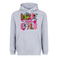 Heather Grey love never fails with prince frog  olivia Heavyweight Hoodie - OliviaCreatesArt