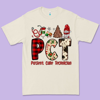 Pct Patient Care Technician  Christmas Premium Tee Designed By Jahusdesignshop