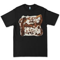 Black hand drawn cowhide cow fur Premium Tee - BarkalooDesign