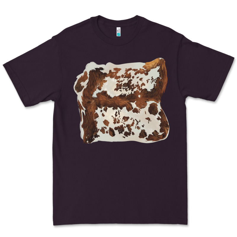 Hand Drawn Cowhide Cow Fur Premium Tee by BarkalooDesign | Teevron