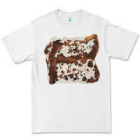 White hand drawn cowhide cow fur Premium Tee - BarkalooDesign