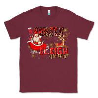 Burgundy nurses sleigh all day Classic Tee - MaliasSmallBusiness