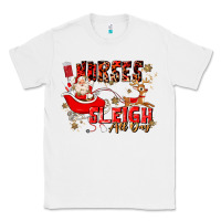 White nurses sleigh all day Classic Tee - MaliasSmallBusiness