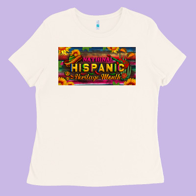 National Hispanic Heritage Month License Plate Ladies Tee Designed By Bundleandbundleshop