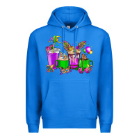 True Royal Mardi Gras coffee cups Premium Hoodie - HowdyJamesFarm