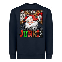 Navy Christmas junkie Santa Claus Heavyweight Sweatshirt - Jasminsmagicworld