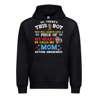 Black LIL Autism Mom Urban Hoodie - CowhideDigitalArt