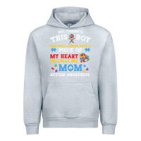 Heather Grey LIL Autism Mom Urban Hoodie - CowhideDigitalArt