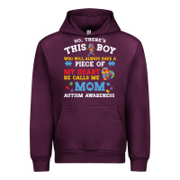 Mauve Wine LIL Autism Mom Urban Hoodie - CowhideDigitalArt