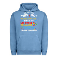 Pigment Pebble Blue LIL Autism Mom Urban Hoodie - CowhideDigitalArt