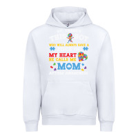 White LIL Autism Mom Urban Hoodie - CowhideDigitalArt