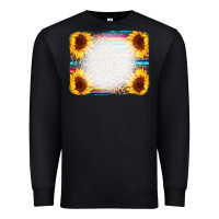 Black Serape Bleached Sunflowers Leopard Background Premium Sweatshirt - CowCowDesign