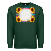 Sports Green Serape Bleached Sunflowers Leopard Background Premium Sweatshirt - CowCowDesign