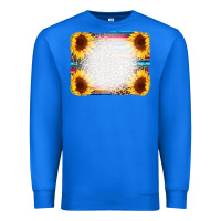 True Royal Serape Bleached Sunflowers Leopard Background Premium Sweatshirt - CowCowDesign