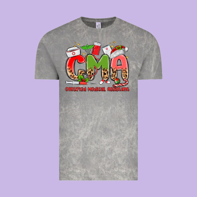 Cma Certified Medical Assistant Vintage Tee Designed By Maliassmallbusiness