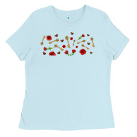 Baby Blue rosses and keys Ladies Tee - AdoDesignShop