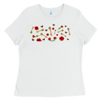 White rosses and keys Ladies Tee - AdoDesignShop