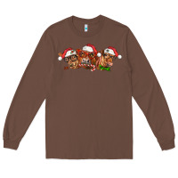 Chestnut christmas red angus cows Long Sleeve Tee - LillyAllenDesigns