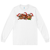 White christmas red angus cows Long Sleeve Tee - LillyAllenDesigns
