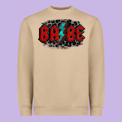 Lightning Bolt Babe Heavyweight Sweatshirt Designed By Jasminsmagicworld