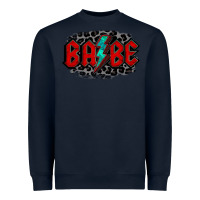 Navy lightning bolt babe Heavyweight Sweatshirt - Jasminsmagicworld