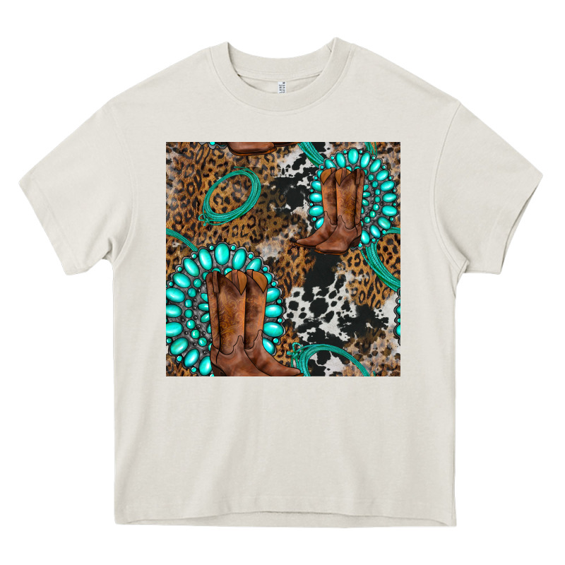 Cowboy Boot And Gemstone Heavy Core Tee by BundleAndBundleShop | Teevron