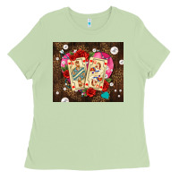 Matcha playing cards and pearls Ladies Tee - AdoDesignShop