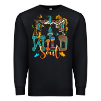 Black western wild soul Premium Sweatshirt - OliviaCreatesArt