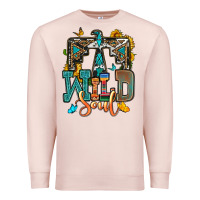Pale Pink western wild soul Premium Sweatshirt - OliviaCreatesArt