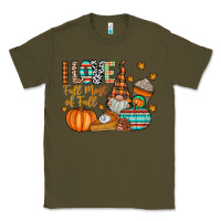 Army Green i love fall most of fall Classic Tee - CowhideDigitalArt