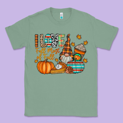 I Love Fall Most Of Fall Classic Tee Designed By Cowhidedigitalart