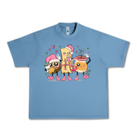 Pebble Blue mexican christmas pan dulce cartoon characters Urban Heavy Tee - MaliasSmallBusiness